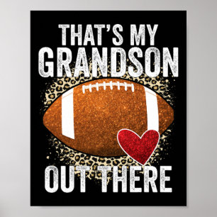 Dat is mijn kleinzoon in het Football oma Gran Poster