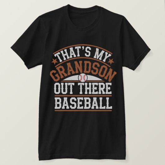 Dat is mijn kleinzoon op honkbal Oma Moederdag T-shirt (Design voorkant)