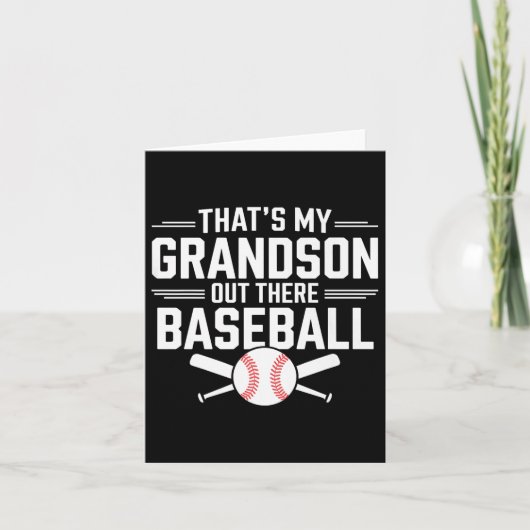Dat is mijn kleinzoon uit honkbal oma Moederdag Kaart (Voorkant)