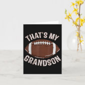 Dat is mijn kleinzoon voetbal oma opa familie kaart (Gele Bloem)