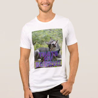 Dat is mijn maatje Retro Synthwave Husky-hond Foto Tri-Blend Shirt