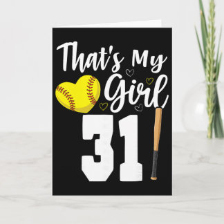 Dat is mijn meisje nummer #31 Softll Nummer 31 Kaart