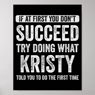 Dat is mijn naam Co. Kristy Als het eerst niet luk Poster