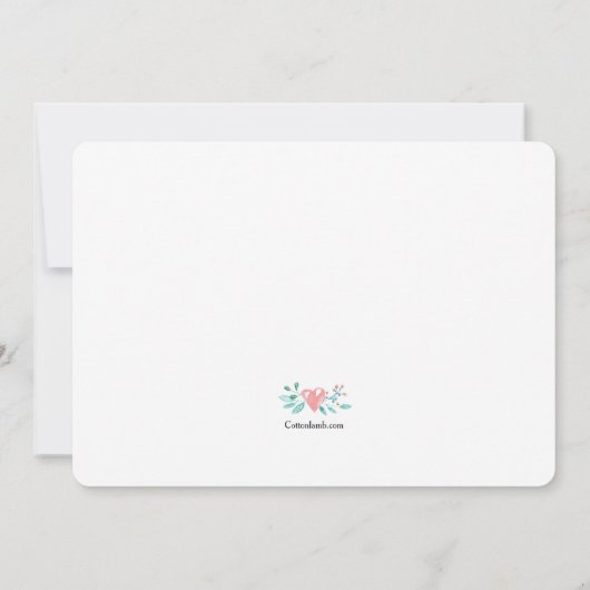 Dat is mijn naam Foto Geboorteaankondiging Aankondiging (Achterkant)