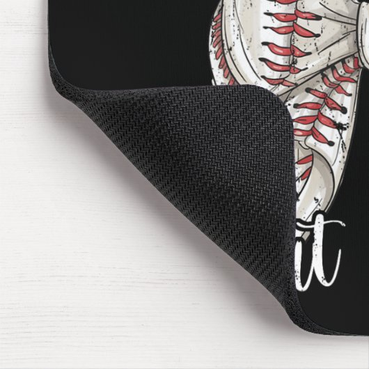 Dat is mijn neef daar baseball coquette Bow M Muismat (Hoek)