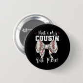 Dat is mijn neef daar baseball coquette Bow M Ronde Button 5,7 Cm (Voorkant /achterkant)