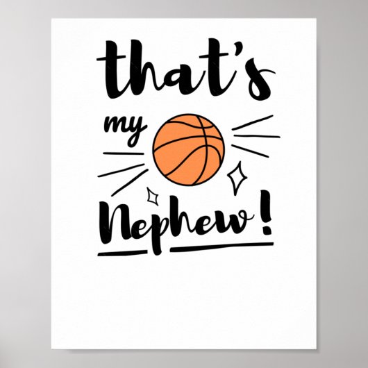 Dat is mijn neefje basketbal poster (Voorkant)