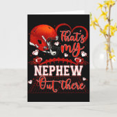 Dat is mijn neefje daar Funny Football Tante Oom Kaart (Gele Bloem)