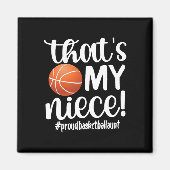 Dat is mijn nichtje Trots Basketbal Tante Basketba Magneet (Voorkant)