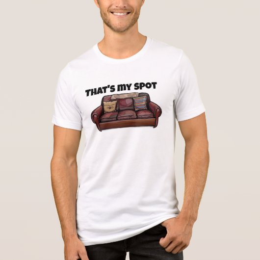 Dat is mijn plek Tri-Blend shirt (Voorkant)