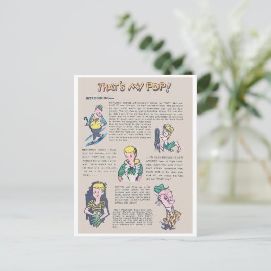 Dat is mijn Pop Briefkaart (Staand voorkant)