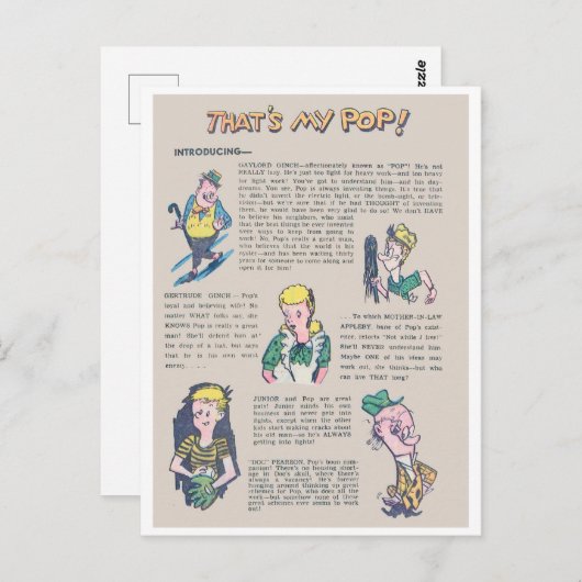 Dat is mijn Pop Briefkaart (Voorkant / Achterkant)