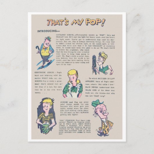 Dat is mijn Pop Briefkaart (Voorkant)