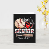 Dat is mijn senior CL van 2025 honkbal Afstuderen  Kaart (Gele Bloem)
