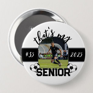 Dat is mijn Senior Soccer-spelerknop voor ouder Ronde Button 4,0 Cm