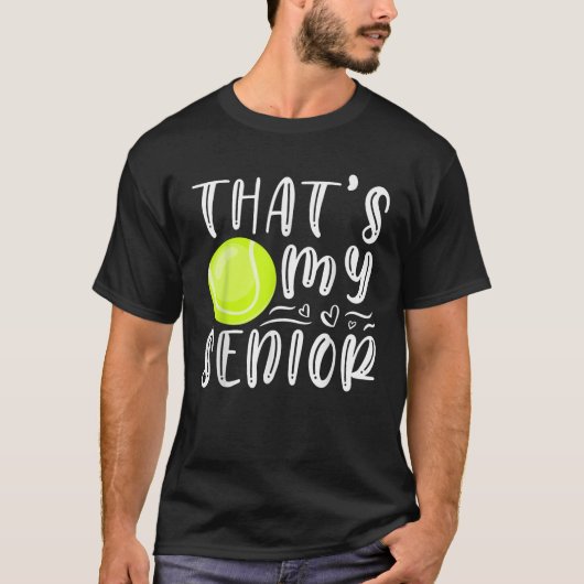 Dat is mijn senior tennis moeder vader broer zuste t-shirt (Voorkant)