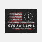 Dat is mijn vader! Harris W 2024 President verkiez Fleece Deken (Voorkant (Horizontaal))