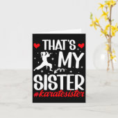 Dat is mijn zus karate zus trotse karate zus kaart (Gele Bloem)