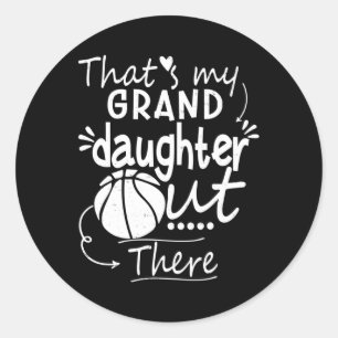 Dat is m'n kleindochter in Basketball Grand Ronde Sticker