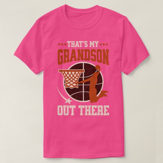 Dat is m'n kleinzoon, grappig basketbal t-shirt (Design voorkant)