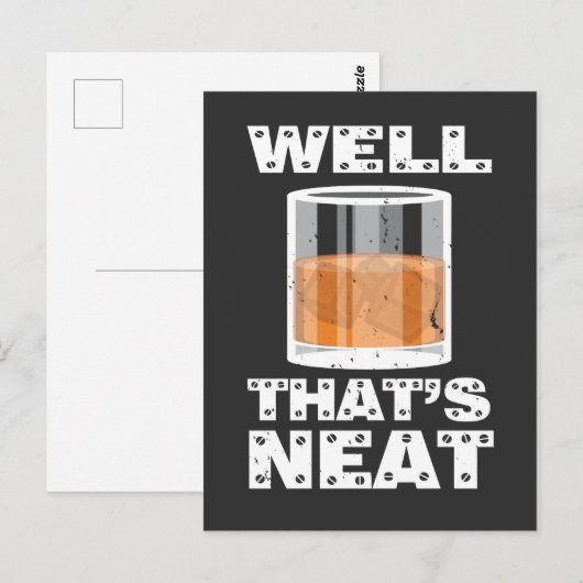 Dat is mooi, grappige whisky briefkaart (Voorkant / Achterkant)