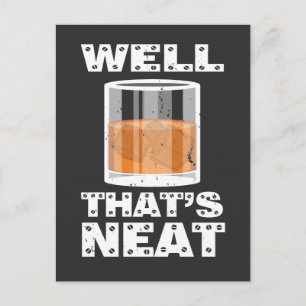 Dat is mooi, grappige whisky briefkaart