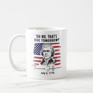 Dat is Morgen 4 Juli Thomas Jefferson Koffiemok