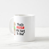 Dat is Mr Old Fart voor je grappige Mug Koffiemok (Voorkant links)