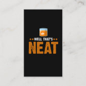 Dat is Neat Bourbon Whiskey Drinker Visitekaartje (Voorkant)