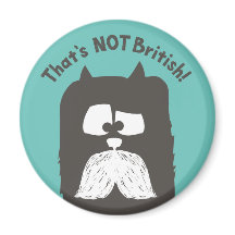 "Dat is NIET Brits" tom-cat met snor