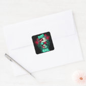 Dat is niet cool Beach Skull Dude Vierkante Sticker (Envelop)