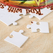 Dat is niet dood, dat kan eeuwig liegen legpuzzel (Zijkant)