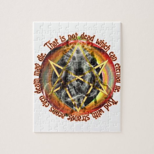 Dat is niet dood, dat kan eeuwig liegen legpuzzel (Verticaal)