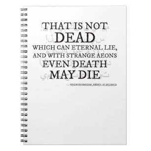 Dat is niet dood – het Necronomicon vers Notitieboek