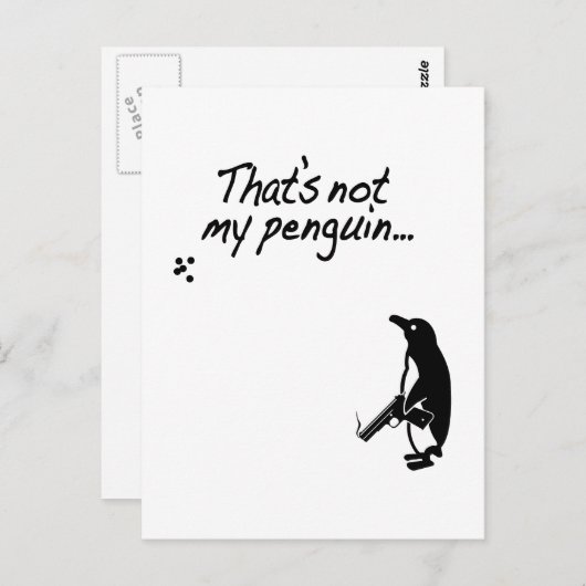 Dat is niet mijn pinguïn Verticaal Briefkaart (Voorkant / Achterkant)