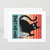 Dat is niet van mij, Innocent Cat met mes Briefkaa (Voorkant / Achterkant)
