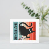 Dat is niet van mij, Innocent Cat met mes Briefkaa (Staand voorkant)