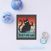 Dat is niet van mij, Innocent Cat met mes Briefkaa Flyer (Enkel)