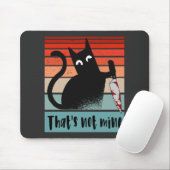 Dat is niet van mij, Innocent Cat met mes Briefkaa Muismat (Met muis)