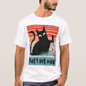 Dat is niet van mij, Innocent Cat met mes Briefkaa T-shirt (Voorkant)