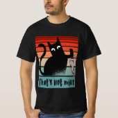 Dat is niet van mij, Innocent Cat met mes Briefkaa T-shirt (Voorkant)
