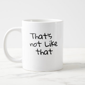"Dat is niet zo." Grappige woorden ontwerp Grote Koffiekop
