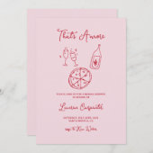 Dat is nog een bruids douche uitnodiging (Voorkant / Achterkant)