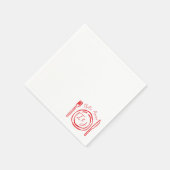 Dat is nog een handgetekende Italiaanse douchekopp Servet (Hoek)