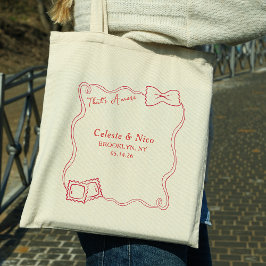 Dat is nog een handgetekende pastarode Italiaanse Tote Bag