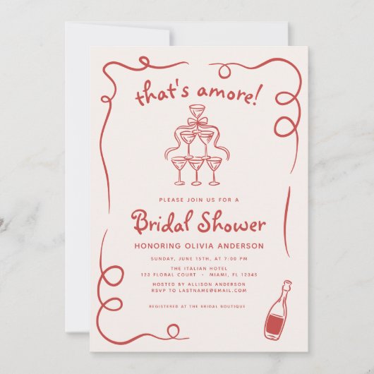 Dat is nog een Italiaans handgetekend rood Vrijgez Kaart (Voorkant)