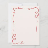 Dat is nog een Italiaans handgetekend rood Vrijgez Kaart (Achterkant)