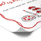 Dat is nog een Italiaans rood advies en wensen Poster (Hoek)