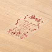 Dat is nog een Italiaans Vrijgezellenfeest Acryl Uitnodigingen (Laagn)