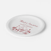 Dat is nog een Italiaans Vrijgezellenfeest Papieren Bordje (Gekanteld)